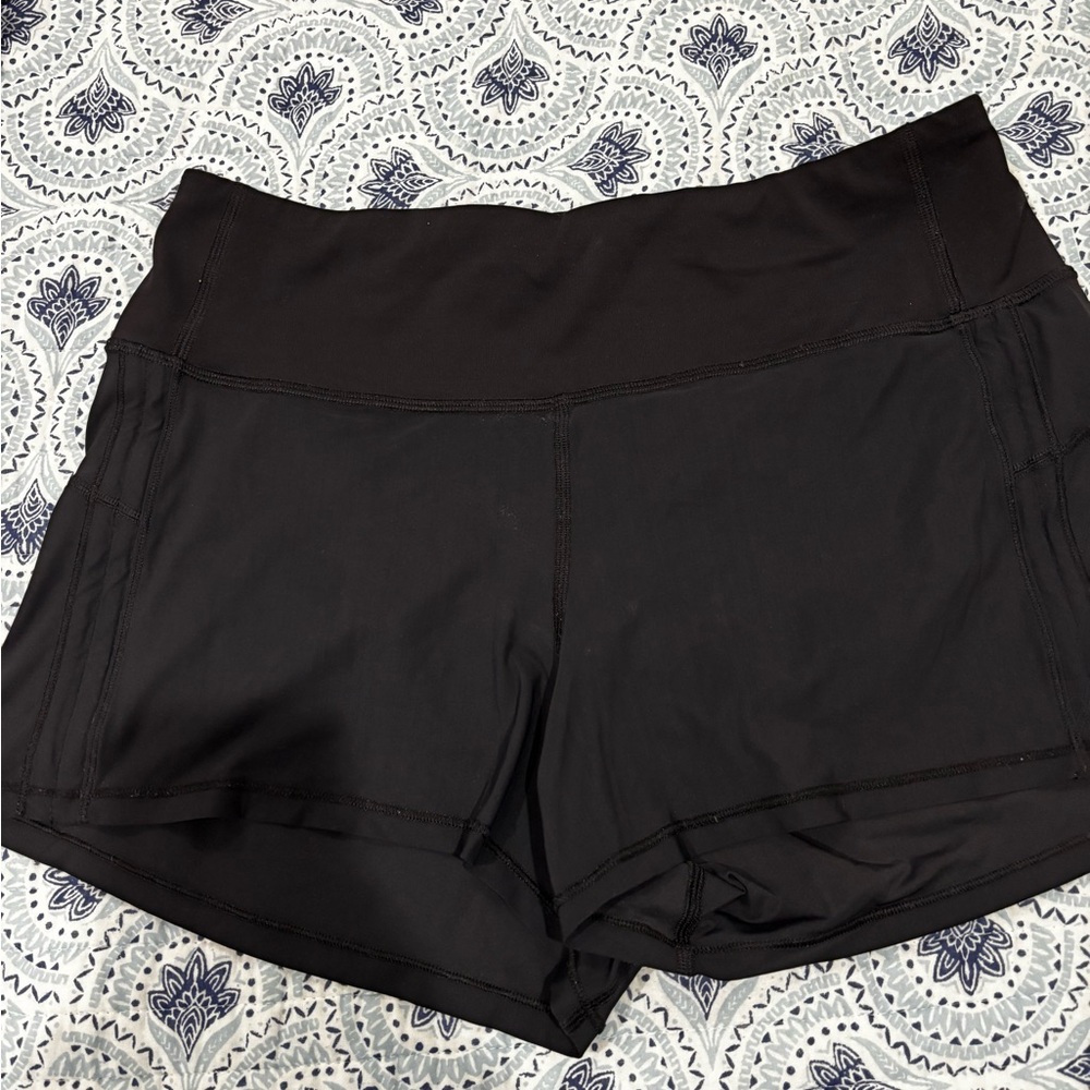 Lululemon Black Athletic Shorts Size 6